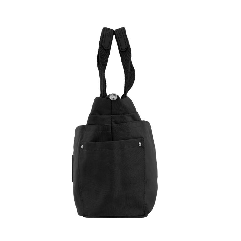 CAPRICE COLLECTION Unisex Small Shoulder Bag – Black, Water-Resistant Nylon, 9.5L Capacity - Image 3