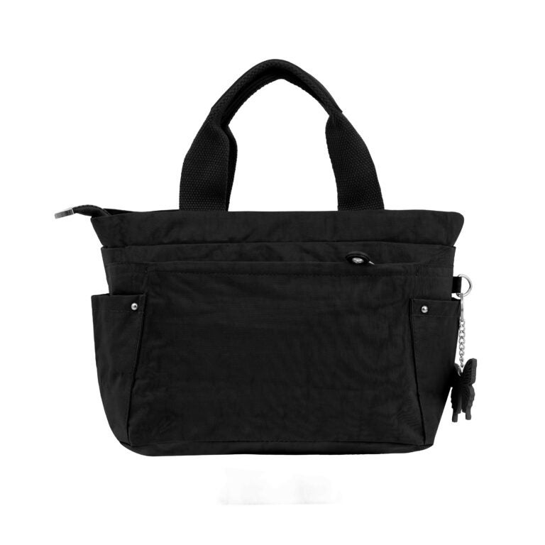 CAPRICE COLLECTION Unisex Small Shoulder Bag – Black, Water-Resistant Nylon, 9.5L Capacity - Image 2