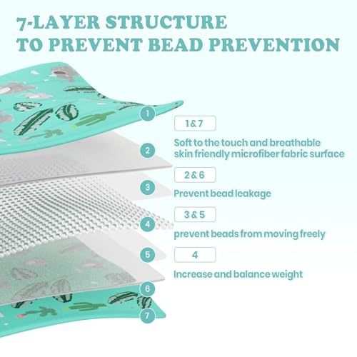 HOSUKKO Weighted Blanket 5 lbs Green Bush Heavy Blanket Small Size Breathable Lap Blanket36x48 5 lbs - Image 3