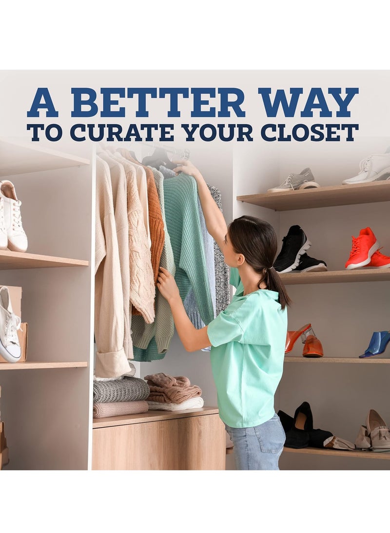 5 Pieces Non-Slip Velvet 360 Degree Swivel Hangers Set Black - Image 5