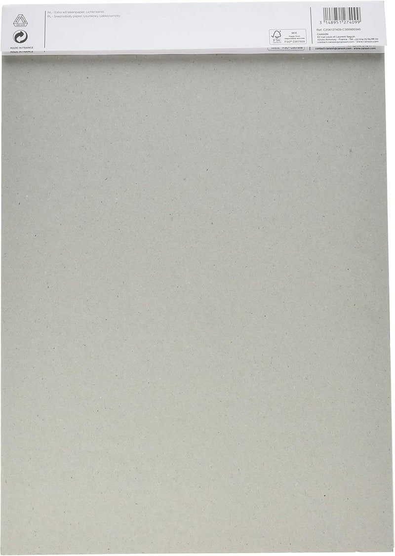 Canson 1557 A3 Sketch Pad - 50 Sheets of 120gsm Extra White Drawing Paper - Image 2