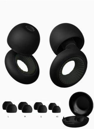 Lullaxx Loop Earplugs for Sleeping, Soft Reusable Hearing Protection in Silicone Ear Plugs with 8 Ear Tips in XS/S/M/L and Storage Case, for Sleep, Noise Sensitivity, Deep Focus, Travel - Black - pzsku/Z2CB969AC1E83D9BE6C7DZ/45/1750234784/394ee35c-c270-4458-bda0-d3cb50074799