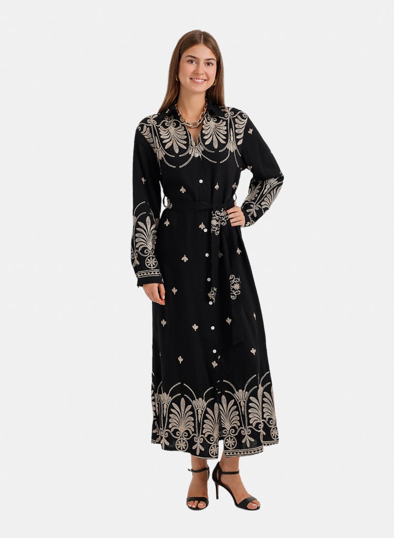 Carina Long Sleeve Maxi Dress - Image 1