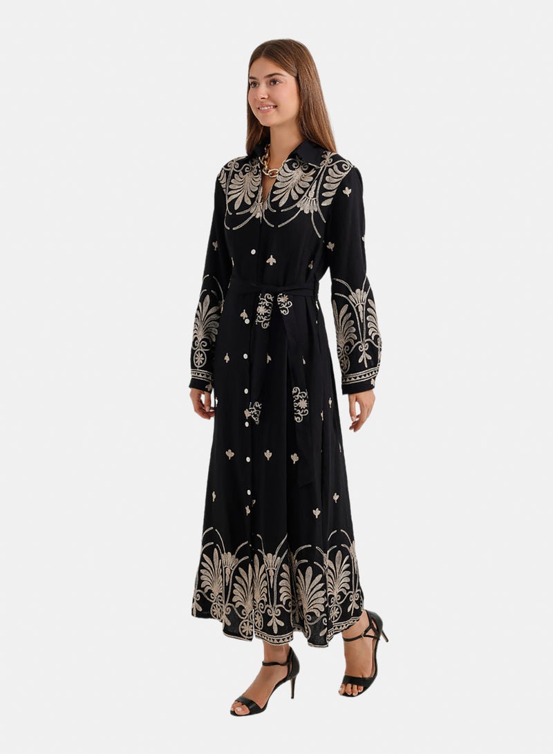 Carina Long Sleeve Maxi Dress - Image 3