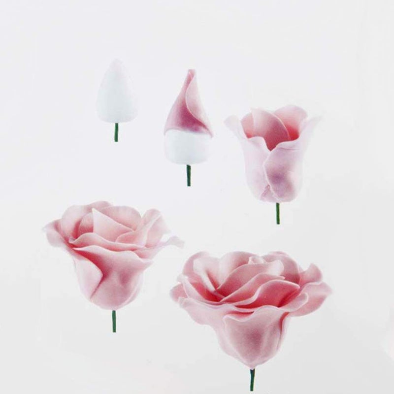 EORTA 80 Pieces Fondant Flower Forming Holders Oval Foam Flower Modeling Support Sugar Fondant Flowers Making Accessories for DIY Sugarcraft Baking Art, Large, 2.5X3.3 CM - Image 4