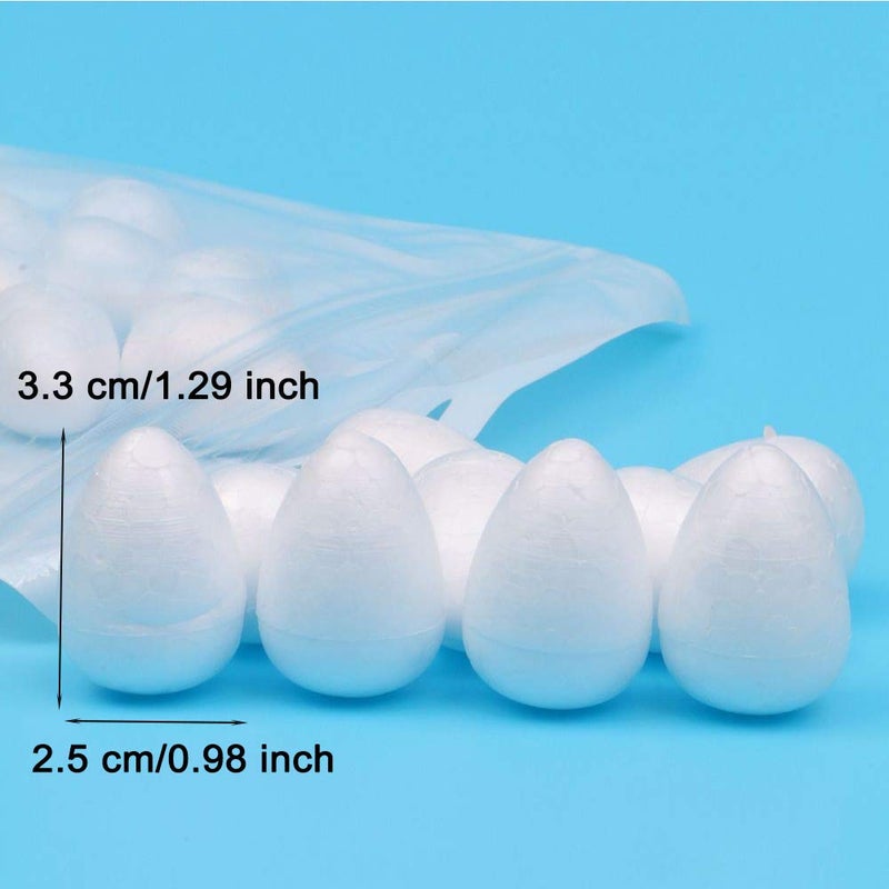 EORTA 80 Pieces Fondant Flower Forming Holders Oval Foam Flower Modeling Support Sugar Fondant Flowers Making Accessories for DIY Sugarcraft Baking Art, Large, 2.5X3.3 CM - Image 2