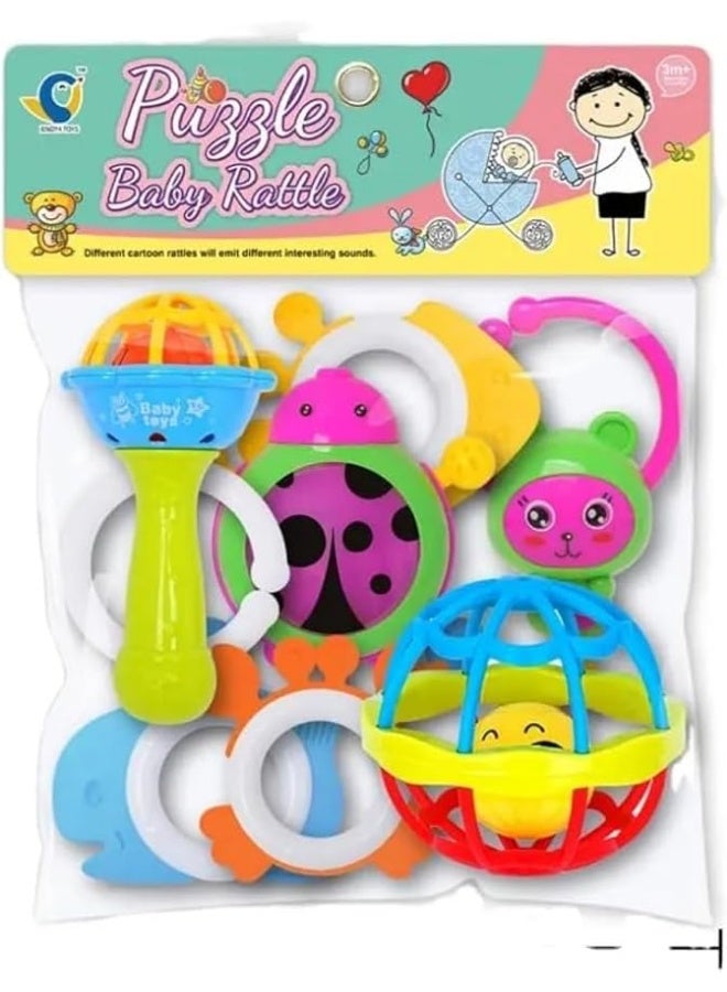 Whynot Baby Teething Toys Set – 8 Safe & Colorful Rattles and Teethers for 1–12 Months - Image 3