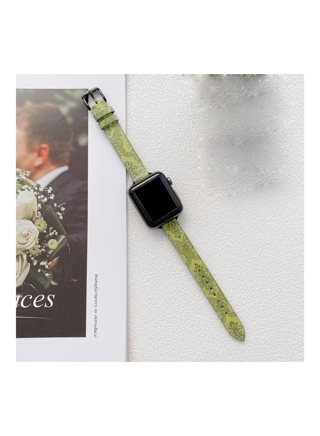 NIBEMINENT Replacement Wrist Watchband Dark Green - Image 1
