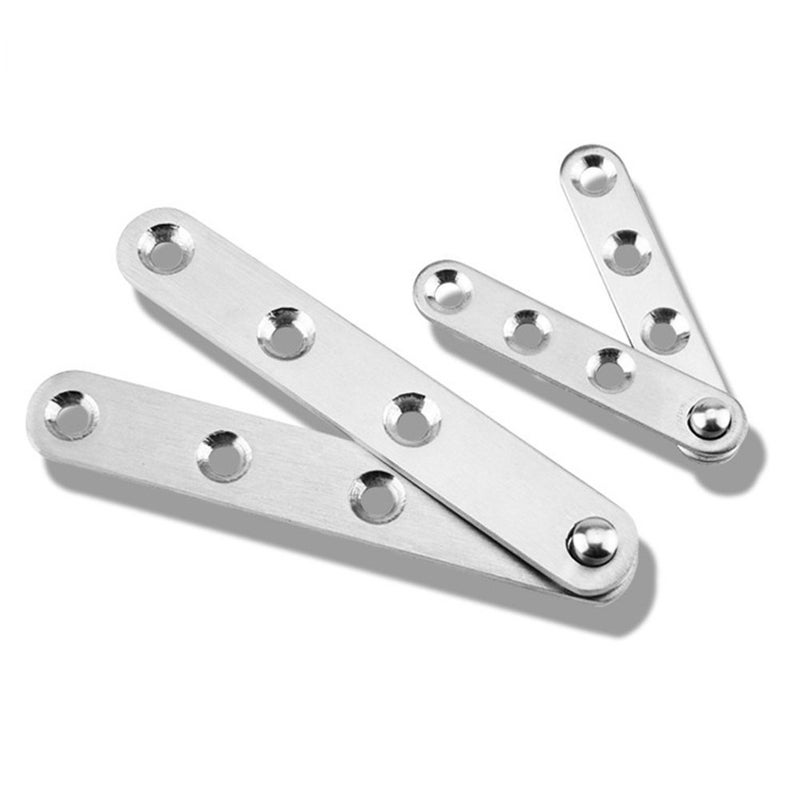 DEEKOUDT 4 Piece Stainless Steel 360 Degree Rotating Concealed Hinges, Door Pivot Hinges Stainless Steel Drawer Window Door Fittings for Door Cabinets Cabinet (Large) - Image 4