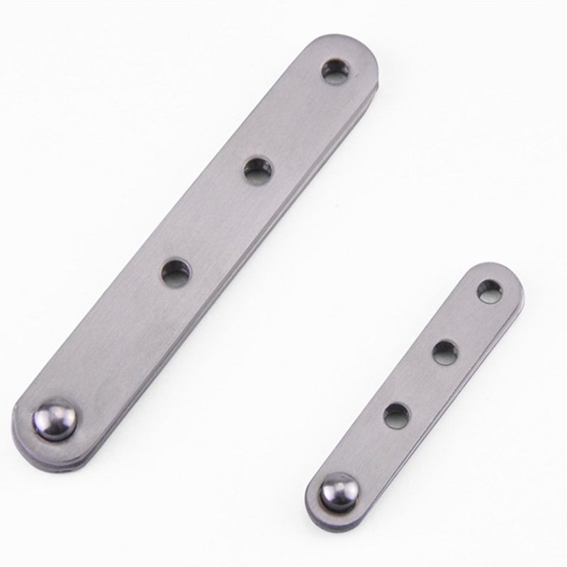 DEEKOUDT 4 Piece Stainless Steel 360 Degree Rotating Concealed Hinges, Door Pivot Hinges Stainless Steel Drawer Window Door Fittings for Door Cabinets Cabinet (Large) - Image 5