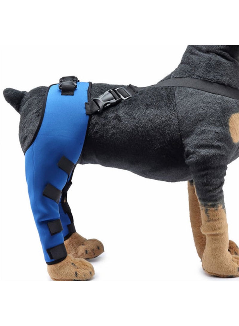 Dog Knee Brace for ACL/CCL Injuries,Torn Ligament,Pain Relief,Joint Warmth,Luxating Patella - Rear Leg Support,Both Legs,Blue - Image 3
