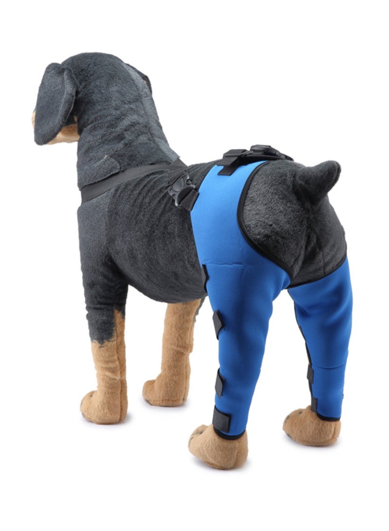 Dog Knee Brace for ACL/CCL Injuries,Torn Ligament,Pain Relief,Joint Warmth,Luxating Patella - Rear Leg Support,Both Legs,Blue - Image 1