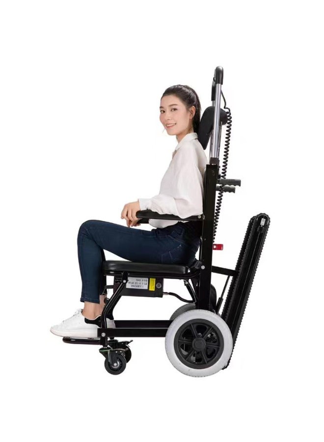 كرسي متحرك كهربائي للسلالم ذكي لرفع الجثث على السلالم لمساعدة كبار السن وذوي الإعاقة بسعة وزن تصل إلى 396 رطلاً - Image 5