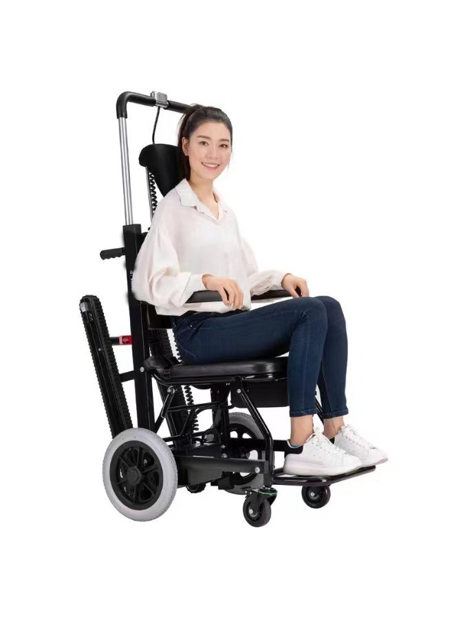 كرسي متحرك كهربائي للسلالم ذكي لرفع الجثث على السلالم لمساعدة كبار السن وذوي الإعاقة بسعة وزن تصل إلى 396 رطلاً - Image 4