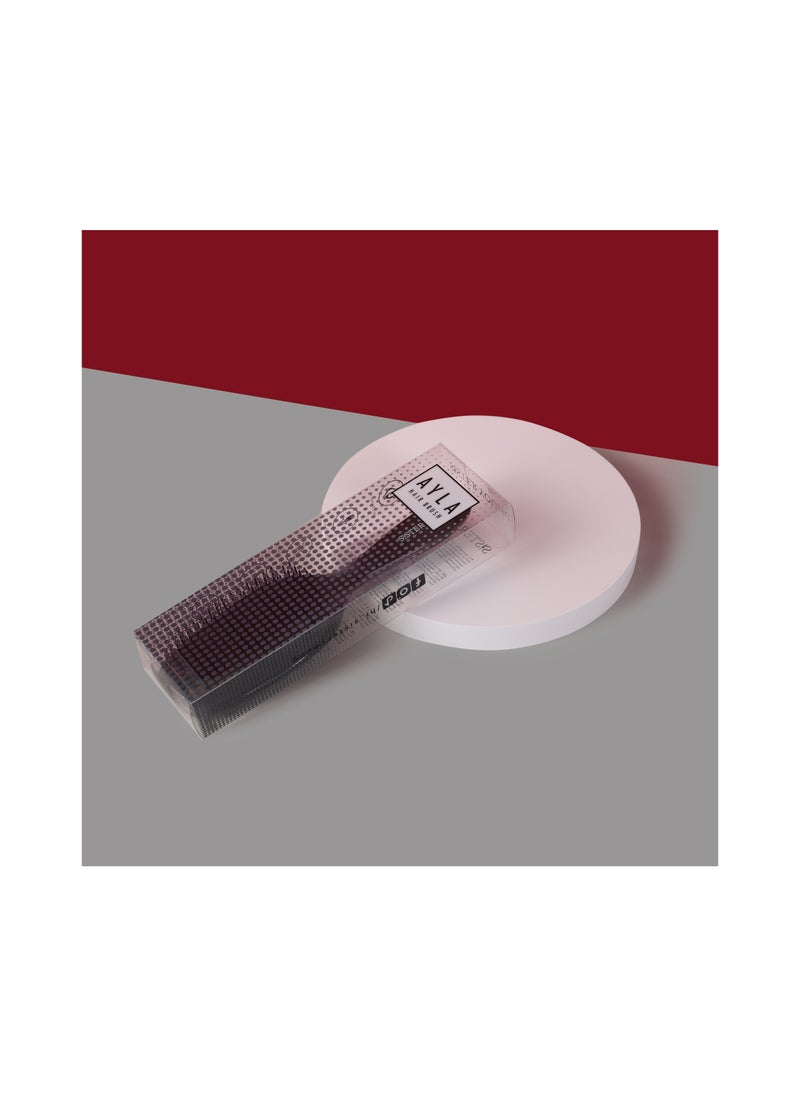 Sister Young AYLA Soft Flexible Bristles Detangler Hair Brush (Black)