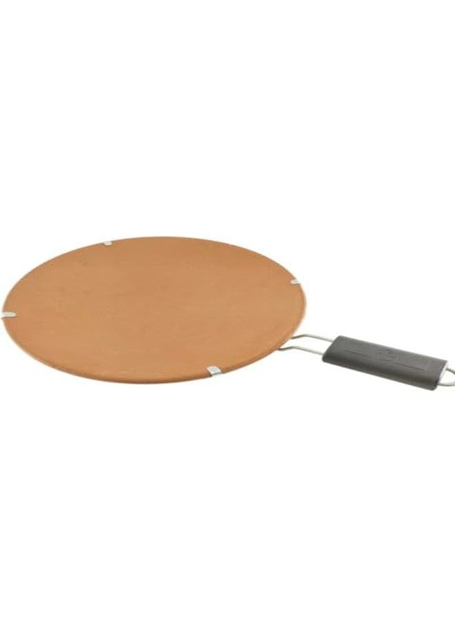 Keshika Tawa with Stand | Mitti Ke Tawa | Handmade Terracotta Clay Tawa for Making/Cooking Roti & Chapati 1 - Image 3