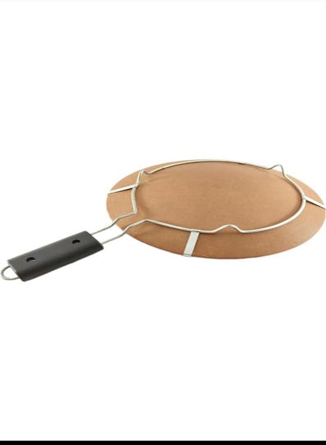 Keshika Tawa with Stand | Mitti Ke Tawa | Handmade Terracotta Clay Tawa for Making/Cooking Roti & Chapati 1 - Image 2
