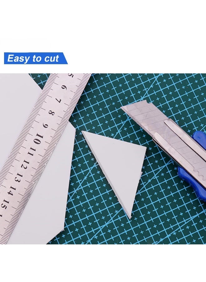 كرافت ماجيك عبوة من 20 لوحًا من الفوم مقاس A4 (21.7 × 30 سم)، ألواح فوم خفيفة الوزن بسمك 5 مم، لون أبيض، مناسبة للعروض التقديمية والمتاجر والمكاتب والمشاريع الفنية. - Image 3