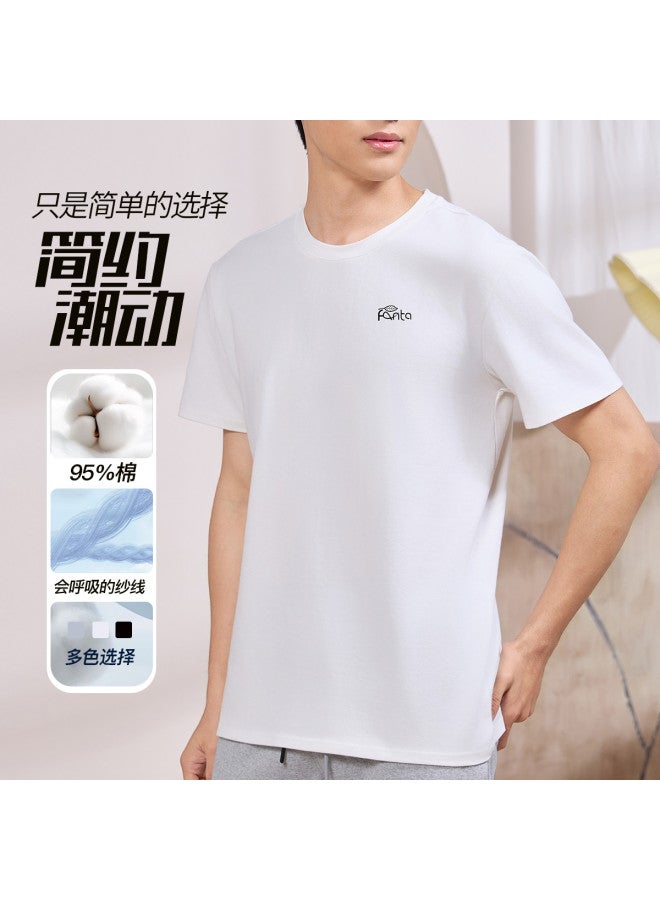 Fenton high-stretch Wearable Underwear T-shirt Round Neck Short-sleeve Sleepwear Base Layer Camisole - Image 2