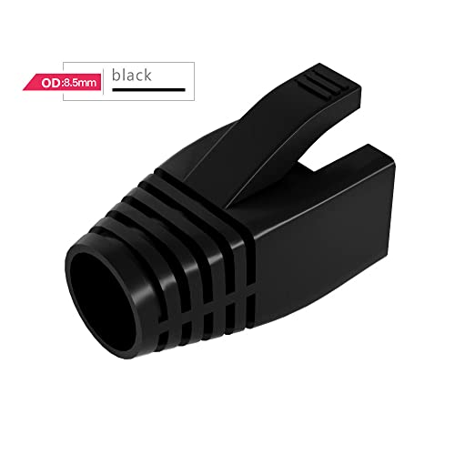 VIVOCH 50 Pcs Cat7 Cat7A Cat8 Strain Relief Boot, RJ45 Plug Connector Cover Modular Network Plug Connector Cap Cable Connector Boots, Orange - Image 2