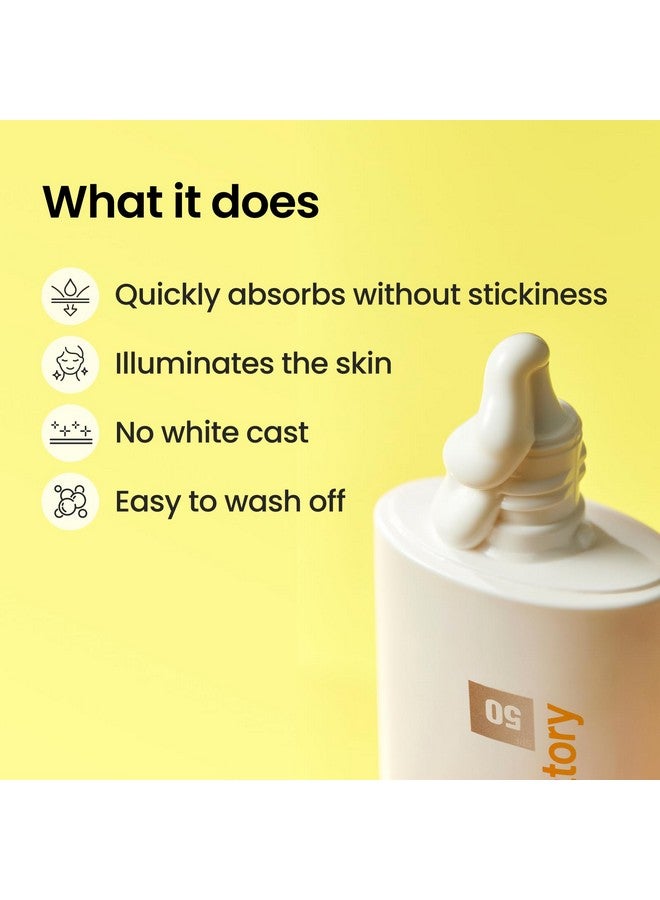 سي إن بي واقي الشمس اليومي ميلكي لايت من سي إن بي (1.7 أونصة سائلة) - حماية واسعة الطيف من الأشعة فوق البنفسجية بعامل حماية 50 مع النياسيناميد، للوجه والجسم، لا يترك بقعًا بيضاء، سريع الامتصاص، غير دهني، هدايا للنساء - Image 4