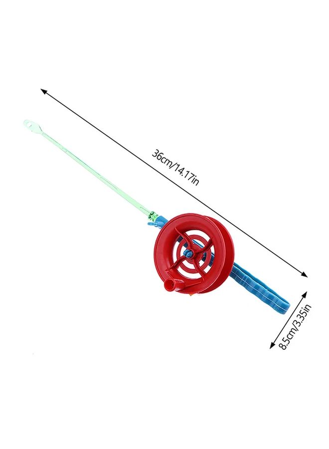 Portable Handheld Kite String Reel With Blue Handle 1pc Red Plastic Winding Wheel - Image 3