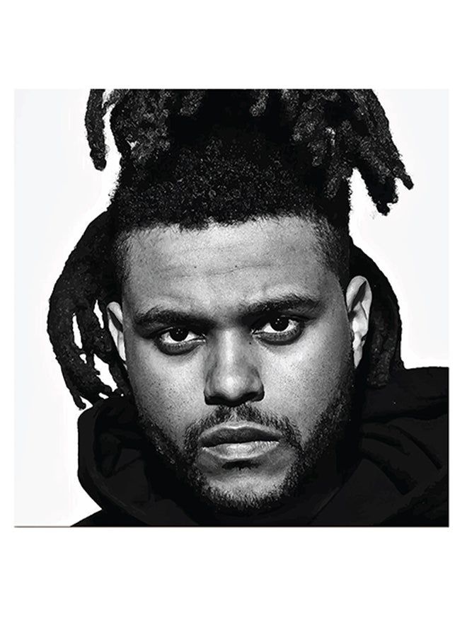 RYN The Weeknd Printed Wall Art Black/White/Grey 30x30cm - Image 2