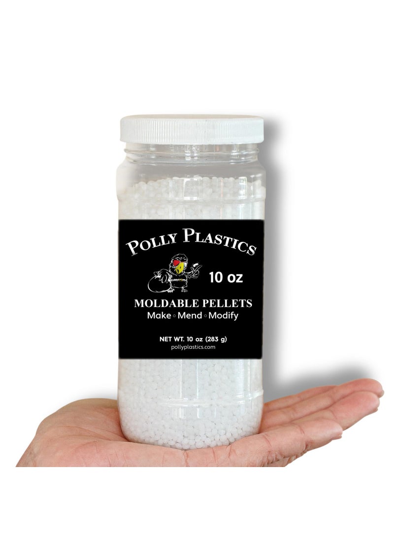 Polly Plastics ProfessionalGrade Moldable Plastic Pellets by Polly Plastics  Cosplay  Hobbyist Supplies for Crafting Repairs and More  EZ Grip Jar with Idea Booklet 10 oz 