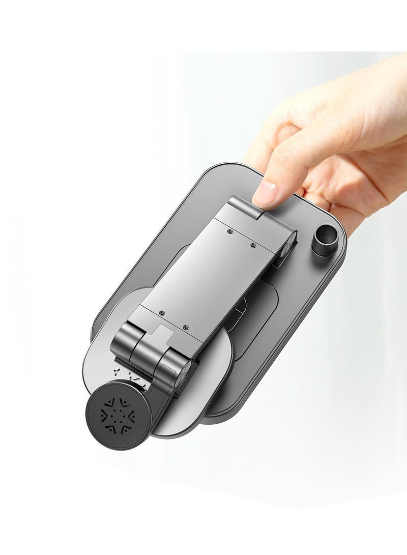 XO حامل شاحن INET بشاشة رقمية مغناطيسية 4 في 1 (هاتف محمول 15 واط / سماعة رأس 5 واط / ساعة 2.5 واط / قلم سعوي 2 واط) - Image 4