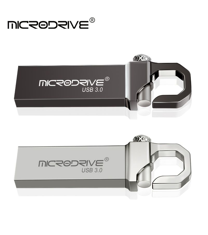 USB 3.0 ذاكرة فلاش بحجم 4 جيجابايت باللون الأسود ومعدنية مع مشبك للكمبيوتر المحمول والهاتف والسيارة - Image 3