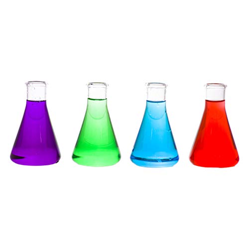 LABZIO Home - Elegant Glass Flower vase/Shot flasks for Homes,Offices,cafes,etc, 50ml Each Pack of 4 - Image 3