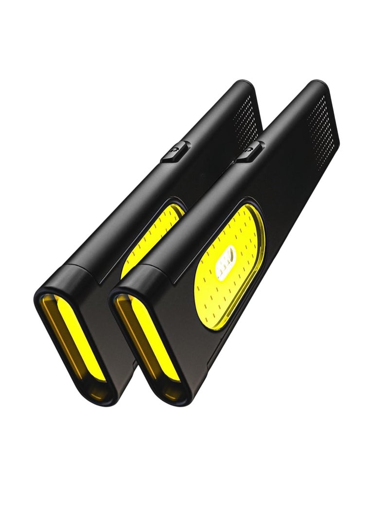 Pocket LED Flashlight, IPX4 Waterproof USB C Rechargeable Torch, Compact Multi Mode Flashlight, Long Lasting LED Light For Indoor And Outdoor, (2pcs, Black) - Image 1