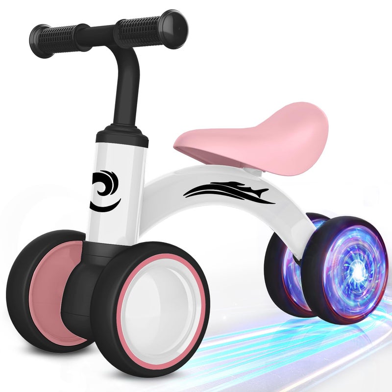Gamfeiny Colorful Lighting Baby Balance Bike Toys for 1 Year Old Girl Gifts 1036 Month Toddler Balance Bike No Pedal 4 Silence Wheels Soft Seat PreSchool First Riding on Toys 1st Birthday Gifts - Image 2