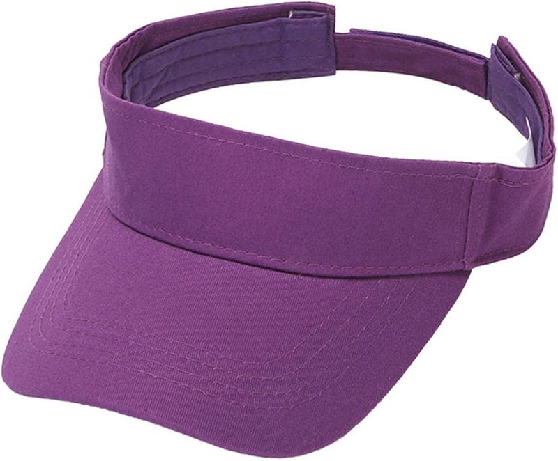 klarako2x Pure Cotton Adjustable Sun Visor Hat Golf Tennis Summer Beach Sports Cap - Image 2