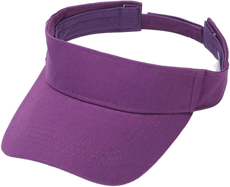 klarako2x Pure Cotton Adjustable Sun Visor Hat Golf Tennis Summer Beach Sports Cap - Image 3