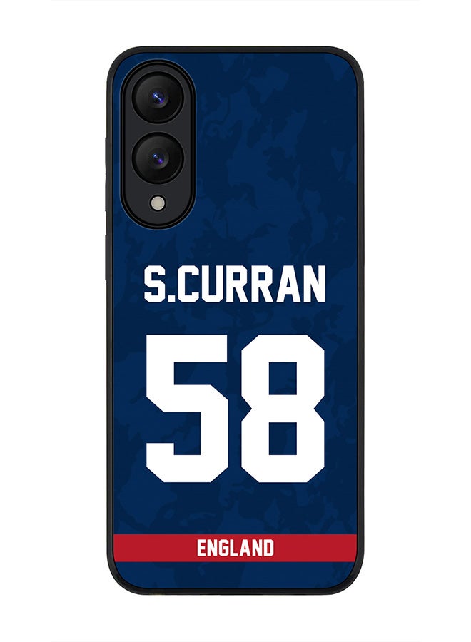 Stylizedd For Samsung Galaxy S25 Edge Case,Slim fit Camera Protection, Shockproof Thin Phone cover  - England Sam Curran, Jersey No 58