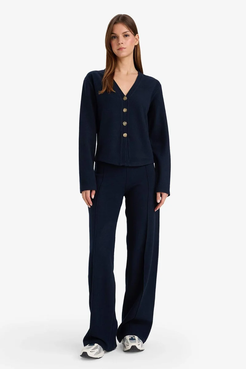ديفاكتو Relax Fit Tippet Cardigan