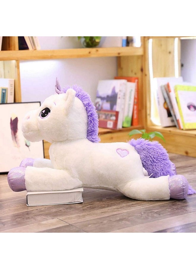 CLICK4DEAL CLICK4DEAL Soft Toys Unicorn Animal Soft Toy, Soft Toy for Girls (Unicorn White, 75cm)  - Image 1
