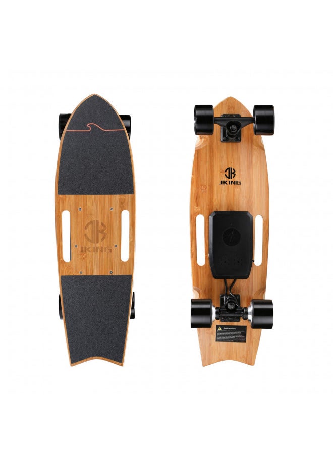JKING Jking Electric Skateboard Electric Longboard with Remote Control Electric Skateboard,700W Hub-Motor,16.7 MPH Top Speed,8.2 Miles Range,3 Speeds Adjustment,6 Months Warranty  - Image 1