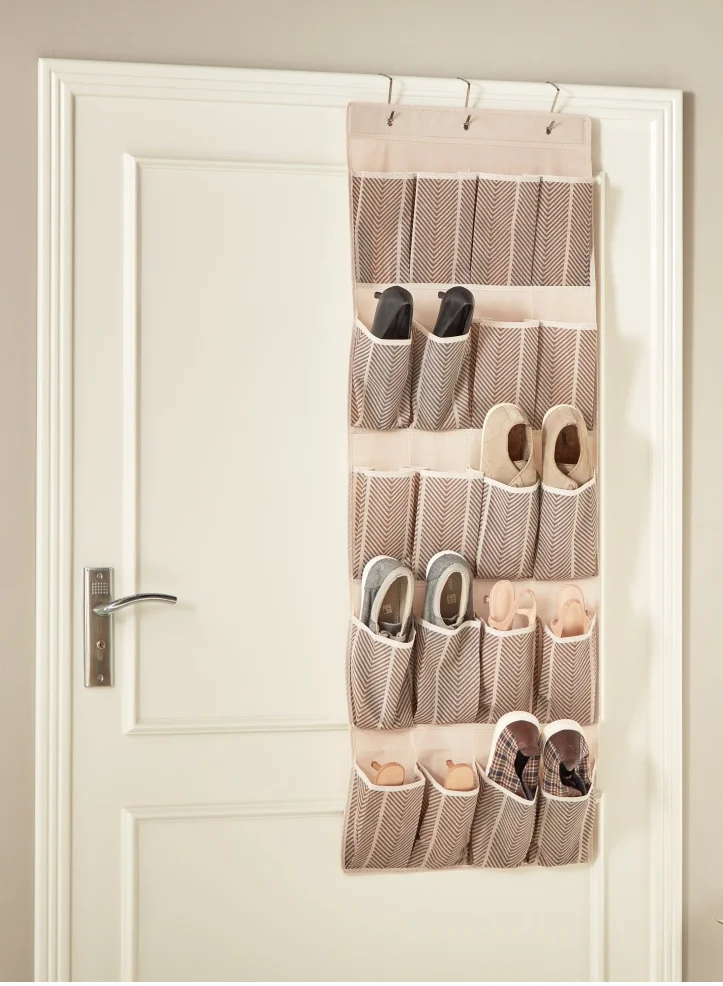 Home Box Ebase 20-Pocket Hanging Organizer 47 x 134 cm Fabric Multicolour