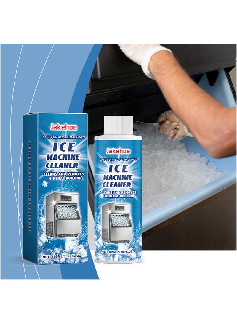 Jakehoe منظف ​​ماكينة الثلج، تنظيف يومي لطيف، إزالة الروائح، العناية بالتطهير، تنظيف ماكينة الثلج، مناسب لجميع ماركات منظفات ماكينة الثلج (100 مل) - Image 2