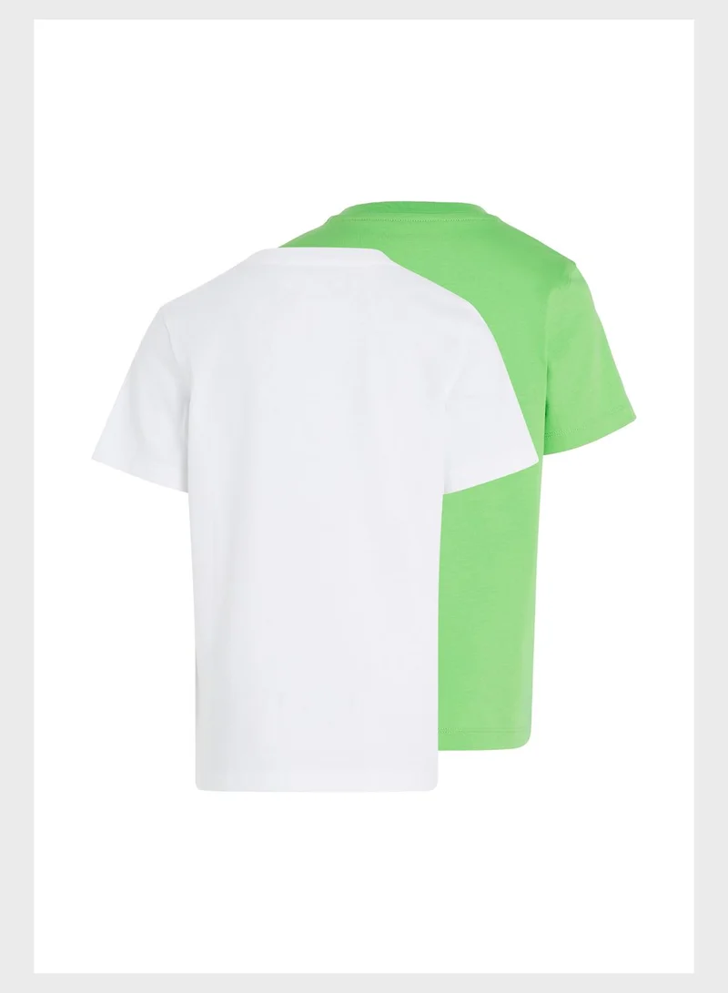 Calvin Klein Jeans Kids 2 Pack Crew Neck T-Shirt
