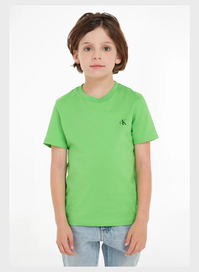 Calvin Klein Jeans Kids 2 Pack Crew Neck T-Shirt