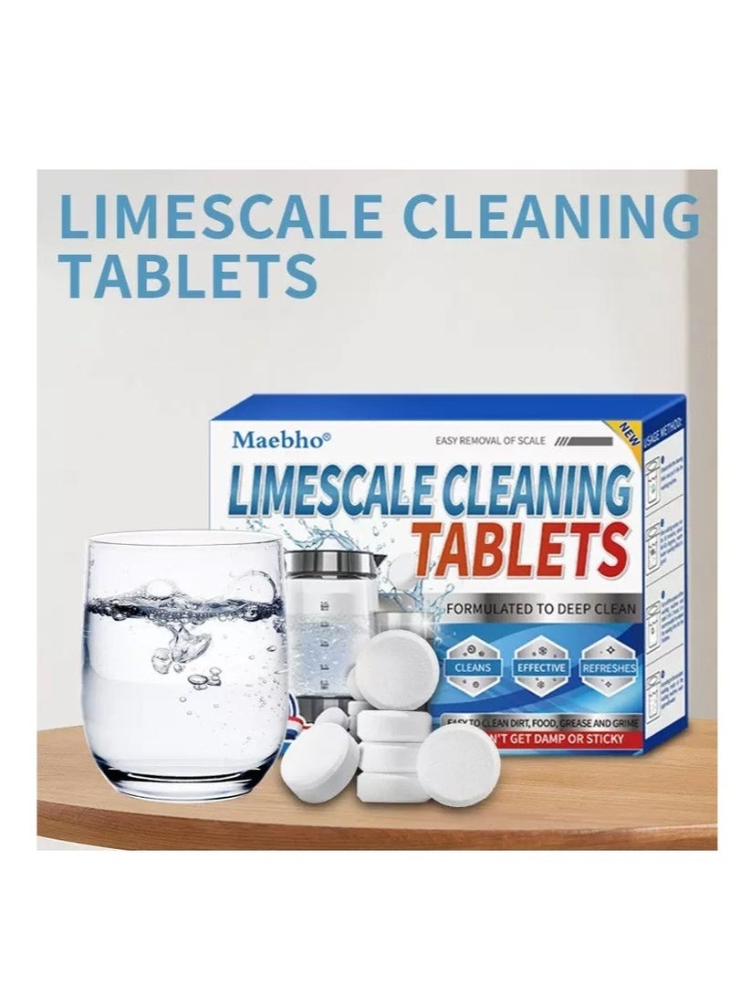 مايبهو ٢٤ قرصًا فوارة لتنظيف الغلايات، والأواني، والغلايات، والأكواب، ومواد إزالة الترسبات الكلسية، وبقع الشاي، وأباريق الشاي، والأكواب، وأقراص التنظيف - Image 4