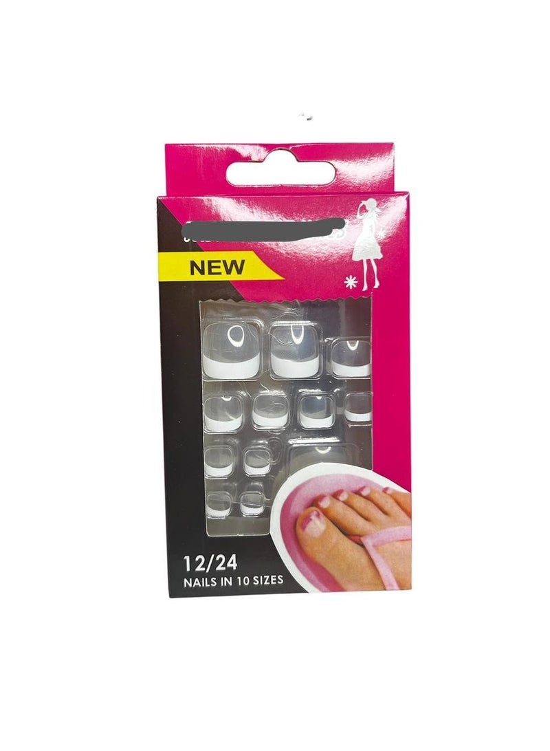 Generic Pack of 12  Toenails - Unique Design Double Sided Adhesive 