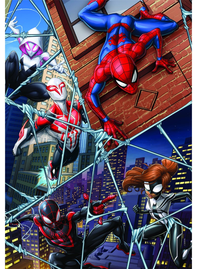 Clementoni Puzzle Spiderman Swarming 104-Pieces | Jigsaw Puzzle | Children's Puzzle | Preschool Learning Toys | Develops Problem Solving Skills | Made in Italy - Image 2