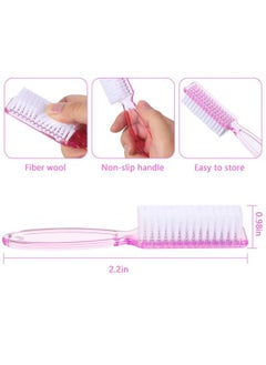 Patelai 15 Pieces Nail Brush For Cleaning Fingernails Nail Scrub Manicure Brush Handle Grip Cleaning Brushes Pedicure Brush For Toes And Nails Cleaning 5 Colors(Fresh Colors)  - Image 4