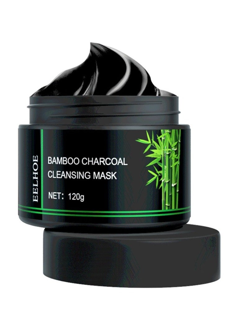 Blackhead Remover Mask, Bamboo Charcoal Peel-Off Mask for Deep Cleansing and Purifying, Facial Blackhead Removal for Face and Nose, Suitable for All Skin Types (120g)