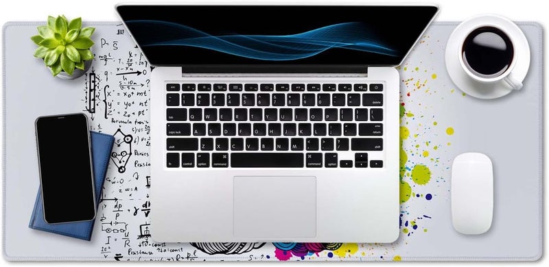 SSOIU Large Mouse Pad, Cute Desk Mat for Desktop, Women Girls Waterproof Gaming Mousepad, Left and Right Brain Computer PC Laptop Protector Writing Pads for School Office Home 35.5" x 15.7" - Image 4