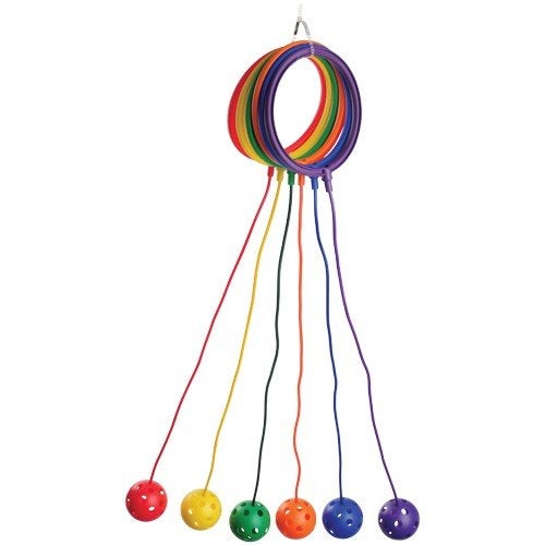 Constructive Playthings Ankle Skip Ball Toys for Kids 5 Yrs., Kids Playground Equipment, Teacher Supplies for Physical Education, Gross Motor and Balancing Skills, Great Christmas Gifts, Set of Six - Image 5